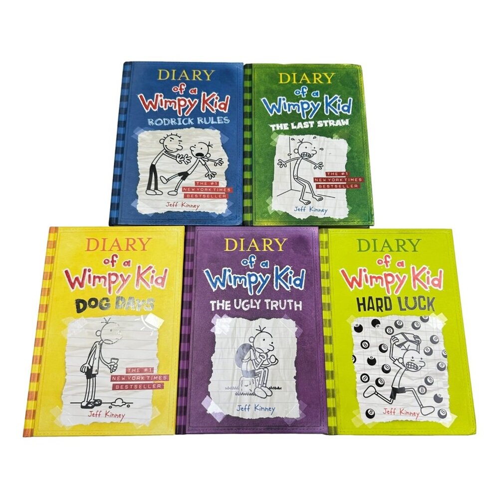 Diary of a Wimpy‎ Kid Lot 5 Jeff Kinney Scholastic Vol 2 3 4 5 8 HC